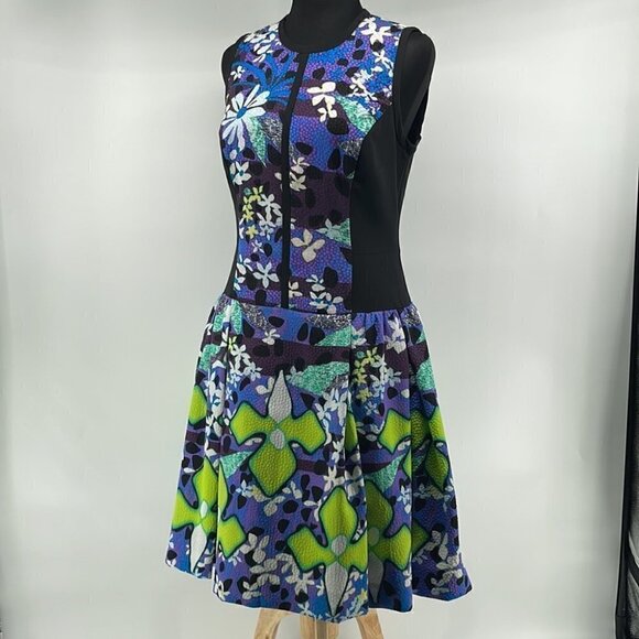 PETER Pilotto for Target Fit Flare Abstract Dress art to wear crinoline sz 6 - Picture 9 of 13